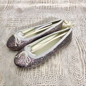 J. Crew Crewcuts Girls Glitter Ballet Flat